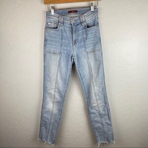 7 For All Mankind Mid-Rise Front Seam‎ Slim Straight Leg Jeans Women's Size 25